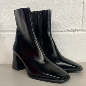 Jeffrey Campbell SHERPAL Square-toe block heel ankle boot